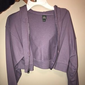 Purple cropped jacket